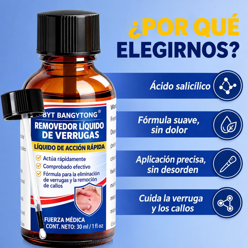 Eliminador de verrugas de acción rápida