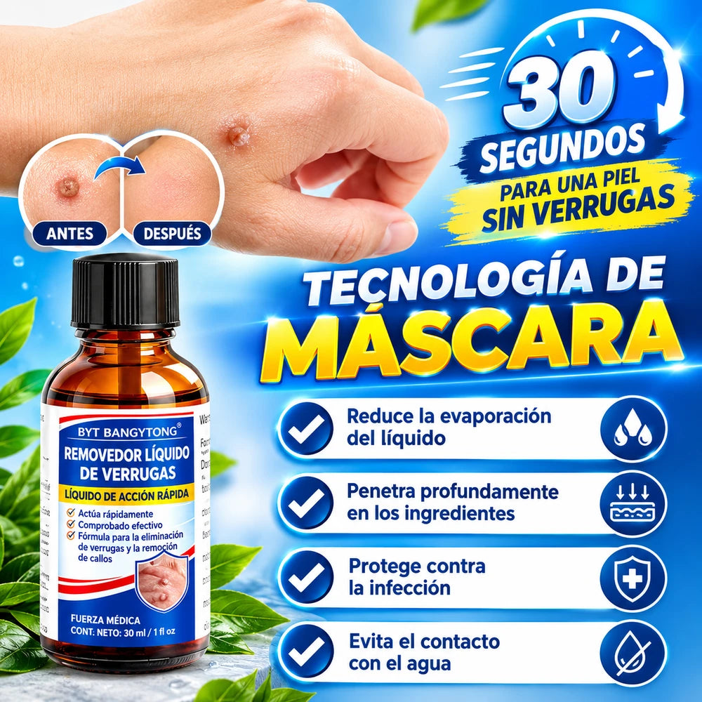 Eliminador de verrugas de acción rápida