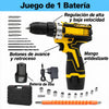 Taladro Inalámbrico + Juego de Herramientas 46 Piezas